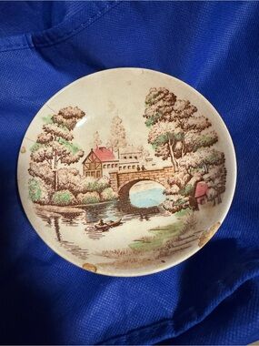 Vintage 1950’s Holiday Japan Scenic Decorative Plate
